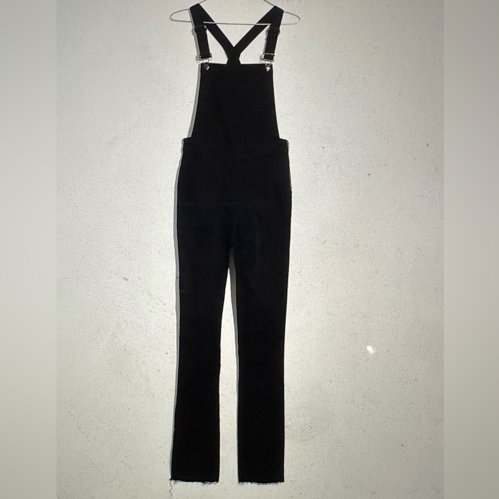 Madewell skinny overalls raw hem size L